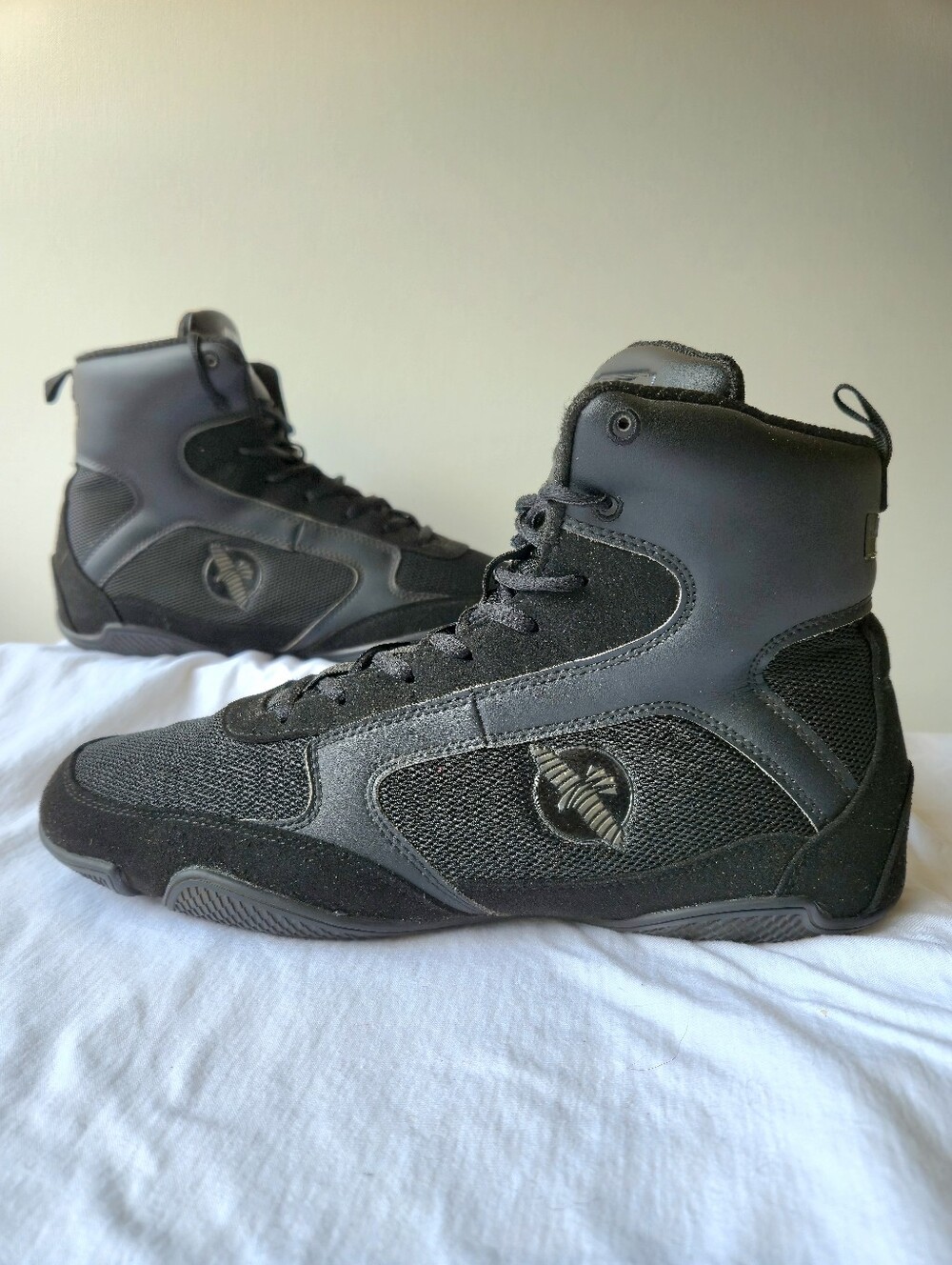 Hayabusa Men's Pro Boxing High Top Shoes Black Size 11